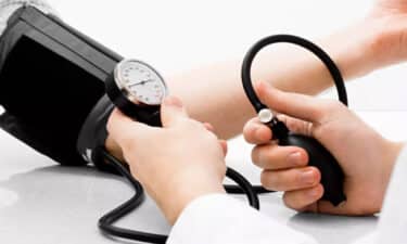 a doctor measuring blood pressure