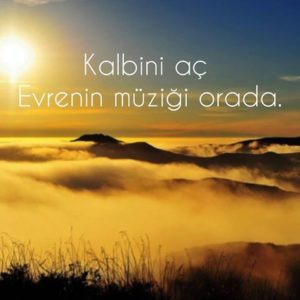 Dur! Sakin ol ve dinlemeyi öğren kalbini aç, evrenin müziği orada