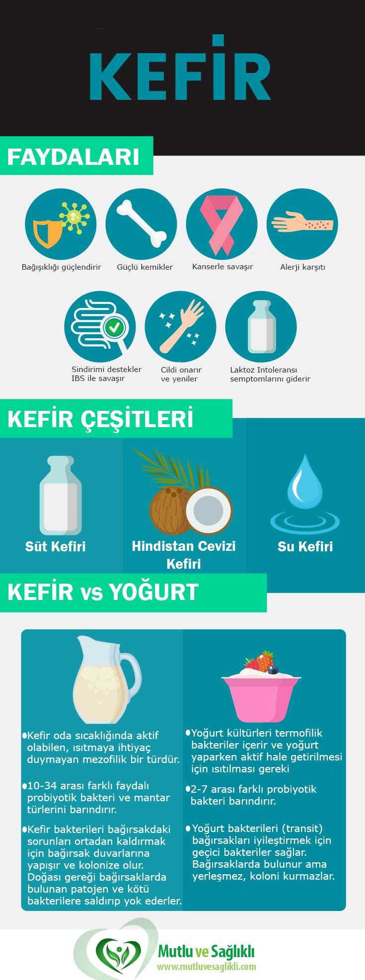 Kefir faydaları ve çeşitleri