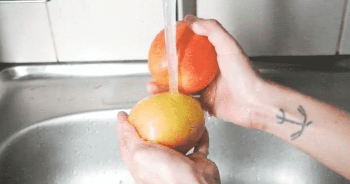 Elma Sirkesi Yapımı - Elmaları yıkama